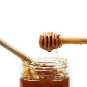 Online Shop Keuken Accessoires Servies Set Leuke Mini Biologisch Afbreekbaar Eco Vriendelijke Bamboevezel Herbruikbare Hout Honing Stok