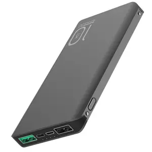 Usoosn Mobile power banco 10000mah com QC 3.0 e Tipo-C, bancos de alimentação e carregadores usb, fonte de alimentação móvel