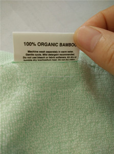 <span class=keywords><strong>Bio</strong></span> bambou bébé débarbouillette personnaliser serviette soins étiquette - Product Image 5