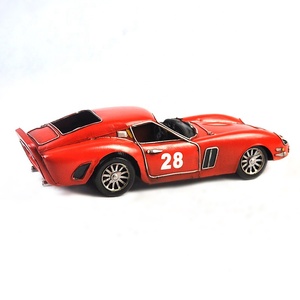 Coche de carreras deportivo de Metal de alta calidad para niños, vehículo de juguete antiguo hecho a mano para decoración, regalo de Navidad, escala 1:18, año <span class=keywords><strong>1962</strong></span> - Product Image 4