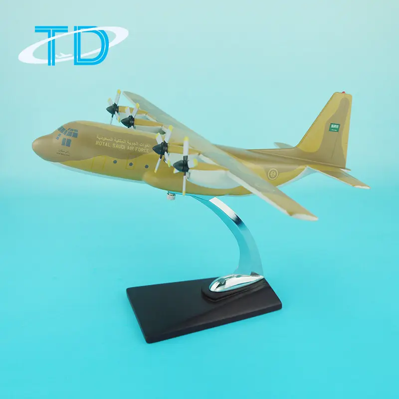 Wholesale Craft Supplies C-130 1:100 30cm military planes good business gift Air Force Aircraft Model