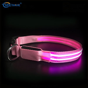 Shenzhen Pets Accesorios grueso humano fuerte Martingale, cuello de cabeza, colorido <span class=keywords><strong>Collar</strong></span> de neón Led para perro y gato - Product Image 5