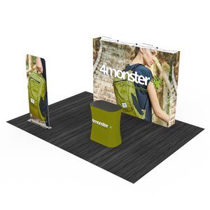 <span class=keywords><strong>Stand</strong></span> d'exposition publicitaire pliable en aluminium léger sur mesure de 10 pieds, résistant au vent, installation facile pour les salons professionnels - Product Image 3
