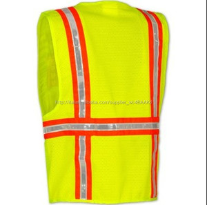 Top vendita fluorescente giorno personalizzato/lavoro notturno arancione cantiere/lavori stradali di sicurezza giubbotto - Product Image 4