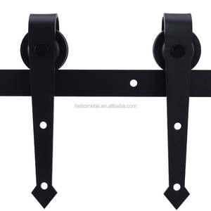 Coeur Rétro Rouleau Cintres <span class=keywords><strong>de</strong></span> Glissement Simple Bois Grange Quincaillerie <span class=keywords><strong>De</strong></span> Porte <span class=keywords><strong>Placard</strong></span> <span class=keywords><strong>Kit</strong></span> - Product Image 3