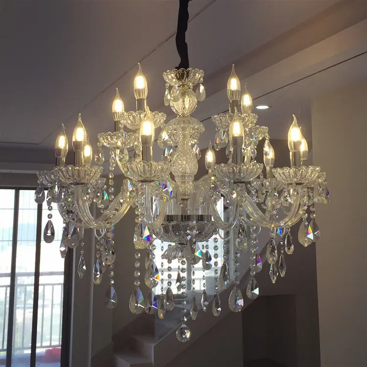 Modern crystal chandelier lustres de cristal decoration home lighting indoor lamp