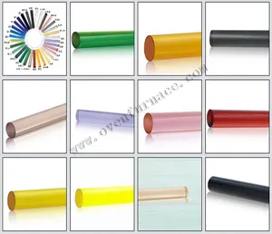 HT-goede kwaliteit gekleurde borosilicaatglas roller/staaf