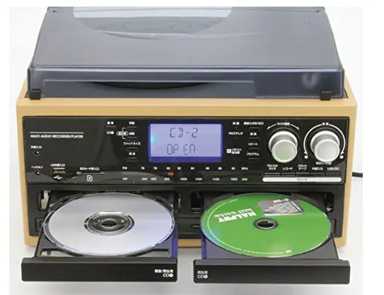 Cổ Điển Vinyl Turntable Cassette Player Với Đôi Cd, Turntable Cassette, Usb Và Cd Đúp Cassette Máy Nghe Nhạc