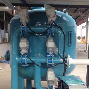 Tanque de filtro de arena a presión de acero al carbono con revestimiento epoxi 10M3/h
