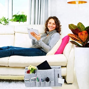 12 Pockets Felt Bedside <strong>Caddy</strong> Storage Organizer <strong>Bed</strong> <strong>Caddy</strong> for Phone Remotes Magazine Glasses Pen Tablet - Product Image 2