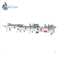 ZH-900G 3.7kw 220V Papier Geschenkdoos Verpakking Bodem Lock Map Gluer Karton Papier Doos Automatische Doos Vouwen Machine