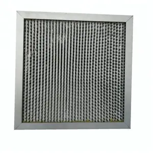 Fabrika fiyat galvanizli çerçeve 592*592*292mm H13 derin pilili Hepa filtresi hastane için