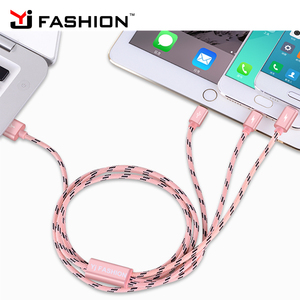 Hot 3 en 1 cargador de carga para el iPhone 7 6 6s <span class=keywords><strong>5</strong></span> 5s se <span class=keywords><strong>4</strong></span> Tipo <span class=keywords><strong>C</strong></span> Teléfono móvil micro del androide 2 en 1 universal - Product Image 1