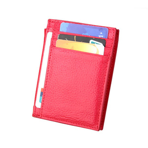 Portafoglio sottile RFID stile Business con chiusura a cerniera porta carte in pelle <span class=keywords><strong>e</strong></span> carta di credito - Product Image 3