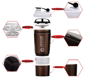Classic 28 <span class=keywords><strong>oz.</strong></span> Shaker con Loop Top Sport Frullato di Proteine Blu-TooFeel Marca - Product Image 4