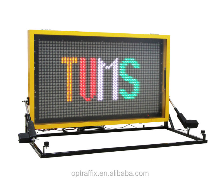 Portable Changeable LED Traffic VMS Sign Board Truck Mounted