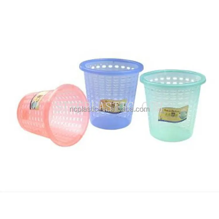 clear plastic round sanitary dust basket