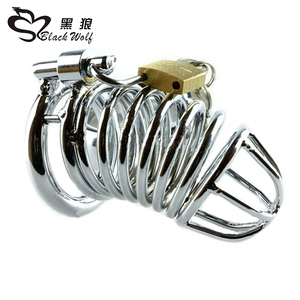 Lobo negro Hot sale Masculino anillo Anillo Del Martillo Del Pene Jaula de <span class=keywords><strong>Castidad</strong></span> <span class=keywords><strong>Candado</strong></span> de Acero - Product Image 3