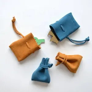 Fashion Thick Jewellery storage purse(Sandy suede, Blue suede, Grey suede)