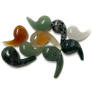 Natural <strong>Stone</strong> Magatama Bead Wholesale <strong>Chakra</strong> <strong>Stone</strong> Reiki <strong>Stone</strong> Agate jasper Aventurine Quartz - Product Image 6