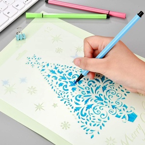 ลายฉลุคริสต์มาสที่กำหนดเองวารสารแม่แบบภาพวาดลายฉลุสำหรับโครงการ DIY - Product Image 4