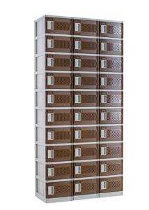 Mini Armario de Plástico ABS 3S, Diseño Japonés, Puerta Color Marrón - Product Image 4