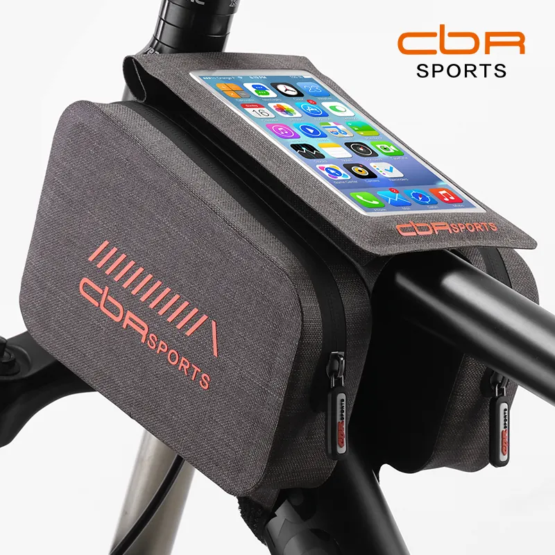 CBR waterproof bicycle saddle bag package mountain bike front touch screen phone bag