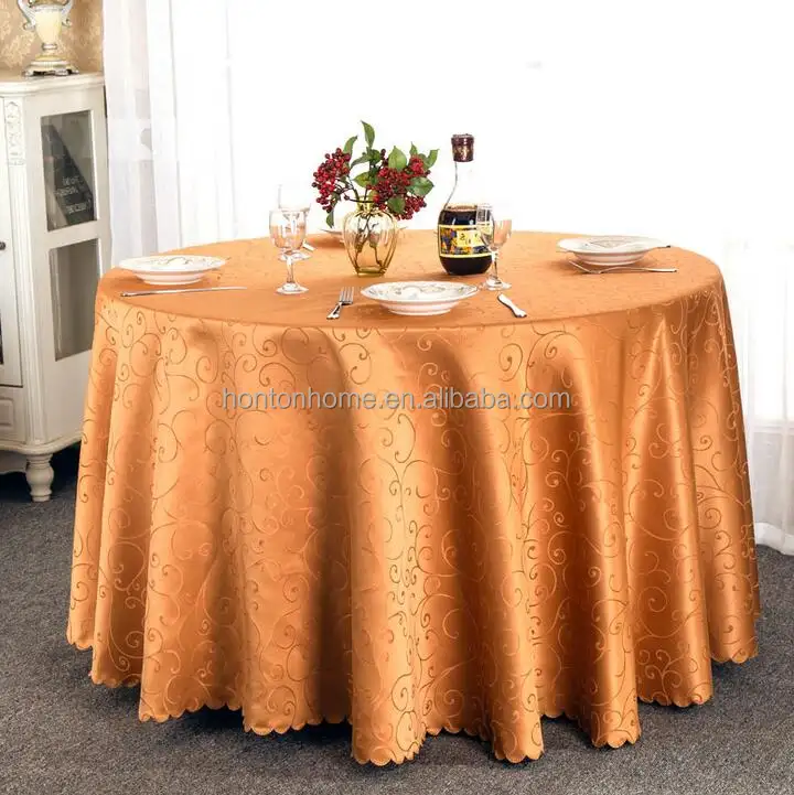 Tovaglia tessile per la casa copertura della tavola per banchetto decorazione festa di nozze diametro di 110 "/2.8m tavoli di raso