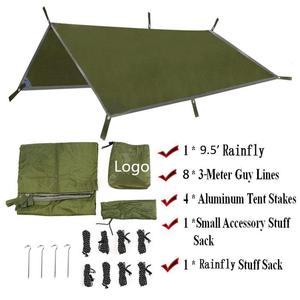 WOQI Premium Ultralight 10x10 Feet Rain Fly <strong>Tarp</strong> Ripstop Nylon Polyester Waterproof Camping Tent Hammock Cover for Hiking <strong>Tarp</strong> - Product Image 2