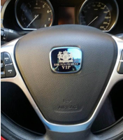 Desain Kustom Logo Mobil Berlapis Krom Plat Nama Mobil Huruf Datar Matte OEM Emblem 3D Badge