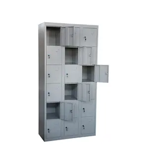 factory direct 18 door dressing room clothes locker/steel store cupboard 15 door hotel locker