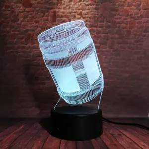 Grosir pertempuran lampu permainan-Baru Kilau Pertempuran Royale Permainan Menenggak Tabung Pubg TPS 3D Gambar Lampu Malam LED Mainan Anak Souvenir Natal Hadiah Liburan untuk Anak Laki-laki