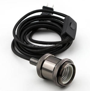 Vintage Đen vít Đèn dây với chúng tôi cắm dây ánh sáng mặt dây <span class=keywords><strong>Kit</strong></span> - Product Image 3