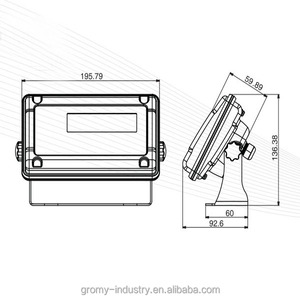Indicatore di peso impermeabile IP67 elettronico in acciaio inossidabile <span class=keywords><strong>TSCALE</strong></span> RWS - Product Image 3