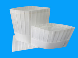 toque Jetable de cusinier en papier rond/classique viscose - Product Image 6