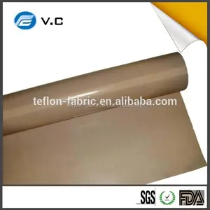 Vente chaude Qualitied PTFE tissu de fiber de verre enduit haute température feuille de téflon