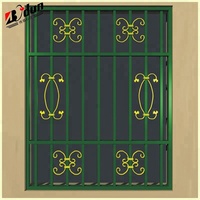 Ventanas Modelo en Casa, Diseño de Rejilla para Ventanas, Ventanas Antirrebote, Ventana 11, Decoración de Ventanas, Personalizable para Diseño de Acero Horizontal