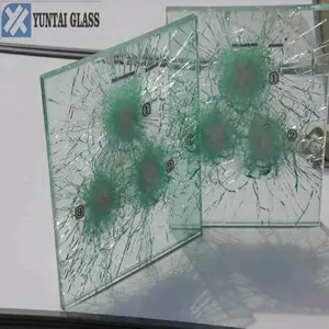 heat strength crystal laminated bullet proof windshield glass for sale