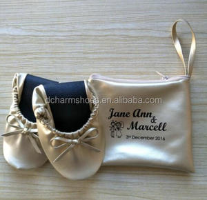 Vendita calda Delle Signore Pieghevole Morbido Oro Balletto Appartamenti Per La Cerimonia Nuziale - Product Image 1