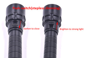 Powerful 3x XM-L2 <strong>LED</strong> <strong>Underwater</strong> Scuba Diving Flashlight 18650 Light Dive <strong>Torch</strong> (2x18650) IP68 Rated Aluminum Alloy Body - Product Image 3