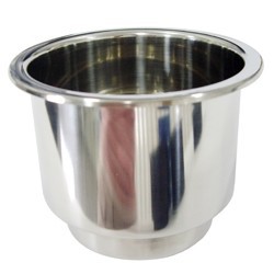 Pan-U 152003-A 3-3/4 Inch Stainless Steel Recessed Car Cup Holder | Premium Vehicle Marine Drink Hol