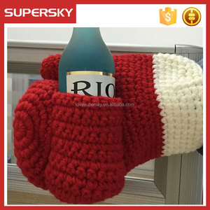 Moufle à bière en crochet Porte-gant tricoté Mitaines tricotées à boire - Product Image 3