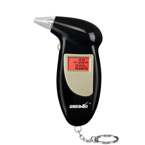 Ahkuci息Alcohol Tester Digital LCD Display Key Chain Alcohol Breath r Digital Breathalyzer 68S