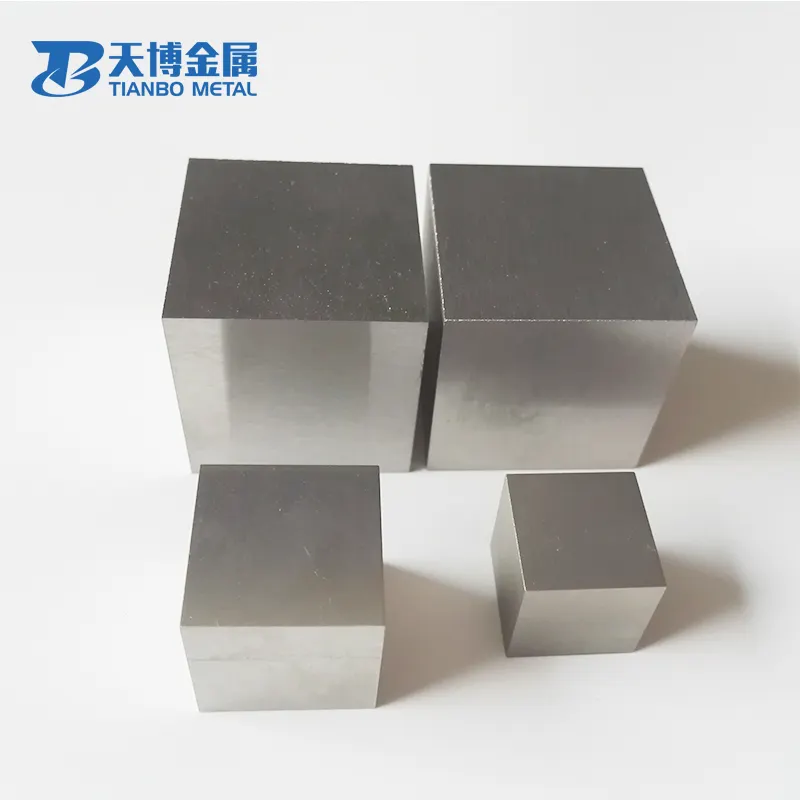 Cubos de tungsteno personalizados de alta pureza, cubos de tungsteno de 1 kg, fabricante de fábrica, empresa de metal baoji tianbo