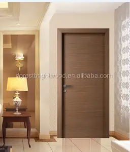 Modern Design Walnut Engineered Veneer Flush Doors