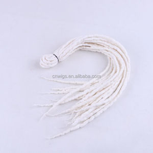 Luxe pour tresser 90cm-120cm de long Népal laine feutrée synthétique <span class=keywords><strong>Dreadlocks</strong></span> Crochet tresses cheveux pour enfants et adultes - Product Image 4