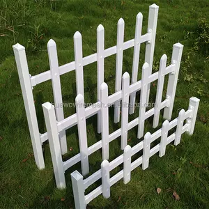 Mini PVC weißer Garten Rasen Kanten zaun