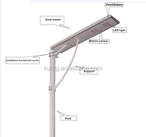Alibaba60w-farola solar para jardín, 80w, 100w, energía solar, 3gp <span class=keywords><strong>king</strong></span> - Product Image 6