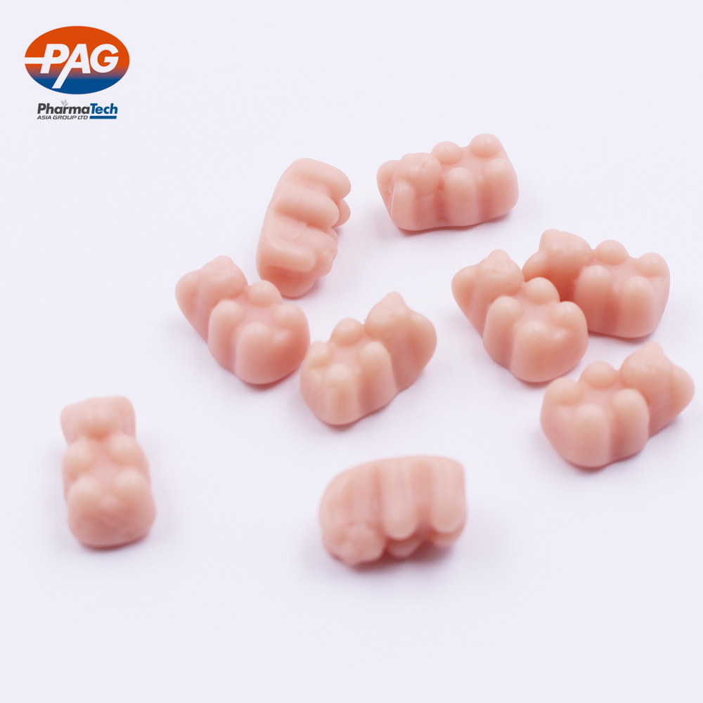 Forme personnalisée Halal Biotine Cheveux Vitamines Gummies Ours Bonbons En Vrac Pour La Croissance Des Cheveux