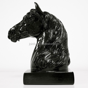 Изготовленный на заказ пластиковый бюст в виде головы лошади на основании, статуя животного, статуэтка, Декор - Product Image 2